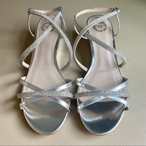I. Miller Womens Fiamma Wedge Sandals Silver 9